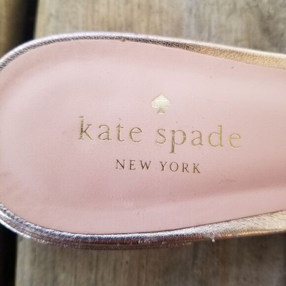 Kate Spade Gowen Pink Glitter Glitz and Glam Slip-on Mules 8.5 - Picture 7 of 10